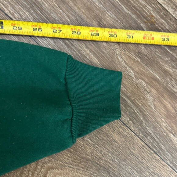 VTG Sylvester the Cat Sweatshirt Men's XL Green Looney Tunes Crewneck 90s Hanes - Picture 9 of 9